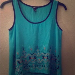 Size small crop top with Aztec print